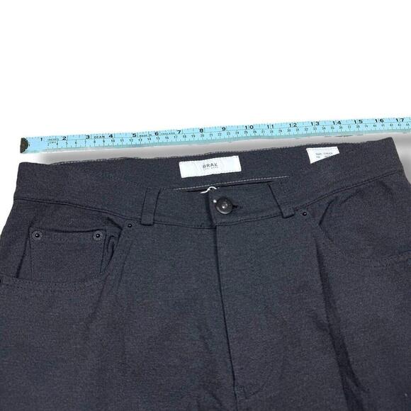 BRAX Hi-Flex Chuck Pants Stretch Men’s W33 Dark Gray Casual Straight Leg Slim - Picture 8 of 10